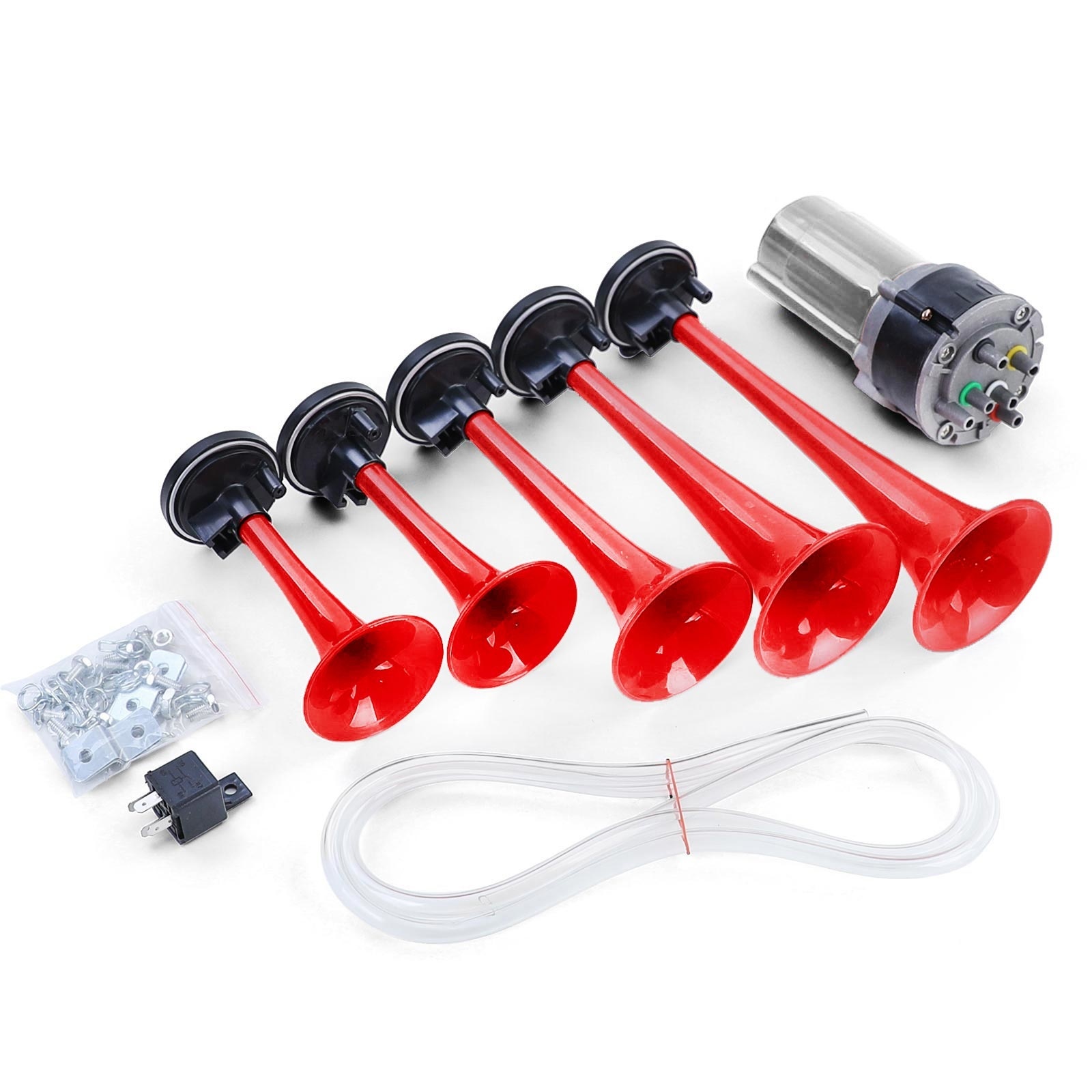 Claxon auto - luchthoorn 12v - la cucaracha - met compressor