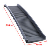 Loopplank hond - opvouwbaar - 155x40cm - 90kg - zwart