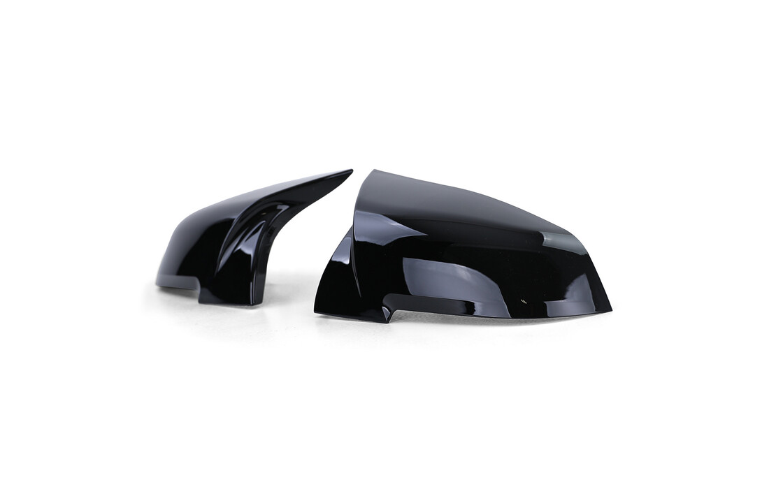 Spiegelkappen - BMW F20 F22 F30 F31 F32 F33 F36 E84 I3 - Sport look- Glanzend Zwart