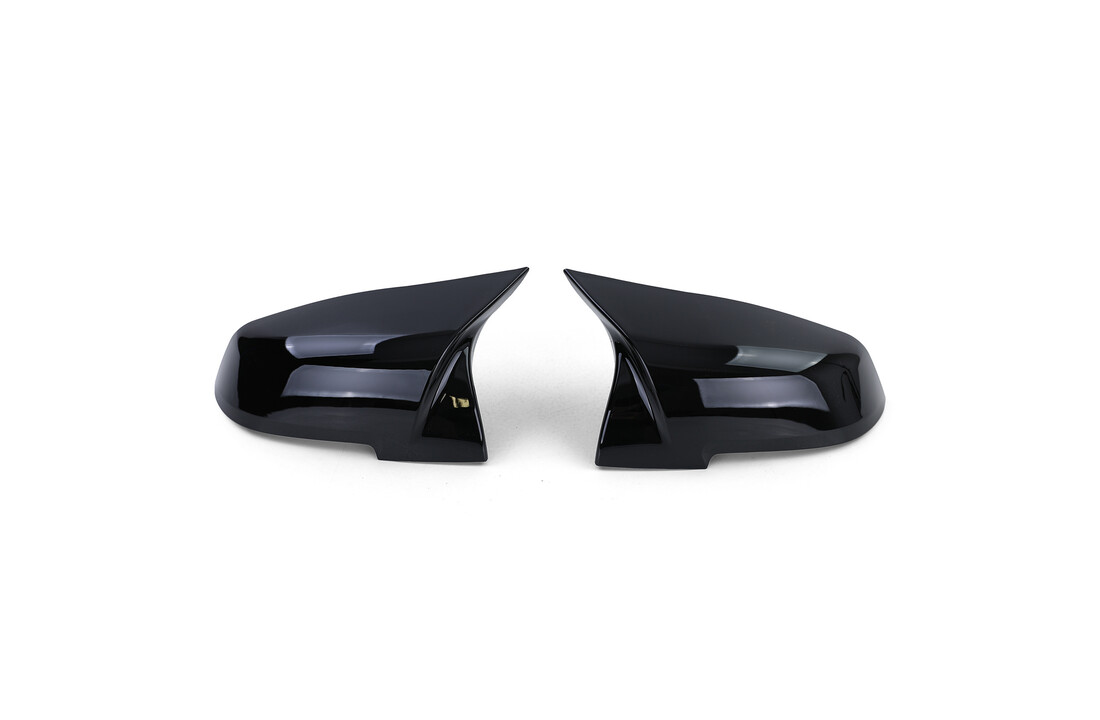Spiegelkappen - BMW F20 F22 F30 F31 F32 F33 F36 E84 I3 - Sport look- Glanzend Zwart