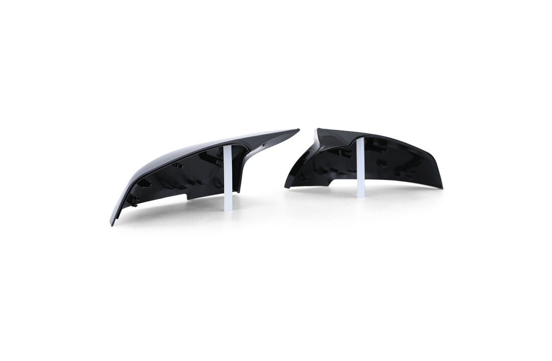 Spiegelkappen - BMW F20 F22 F30 F31 F32 F33 F36 E84 I3 - Sport look- Glanzend Zwart