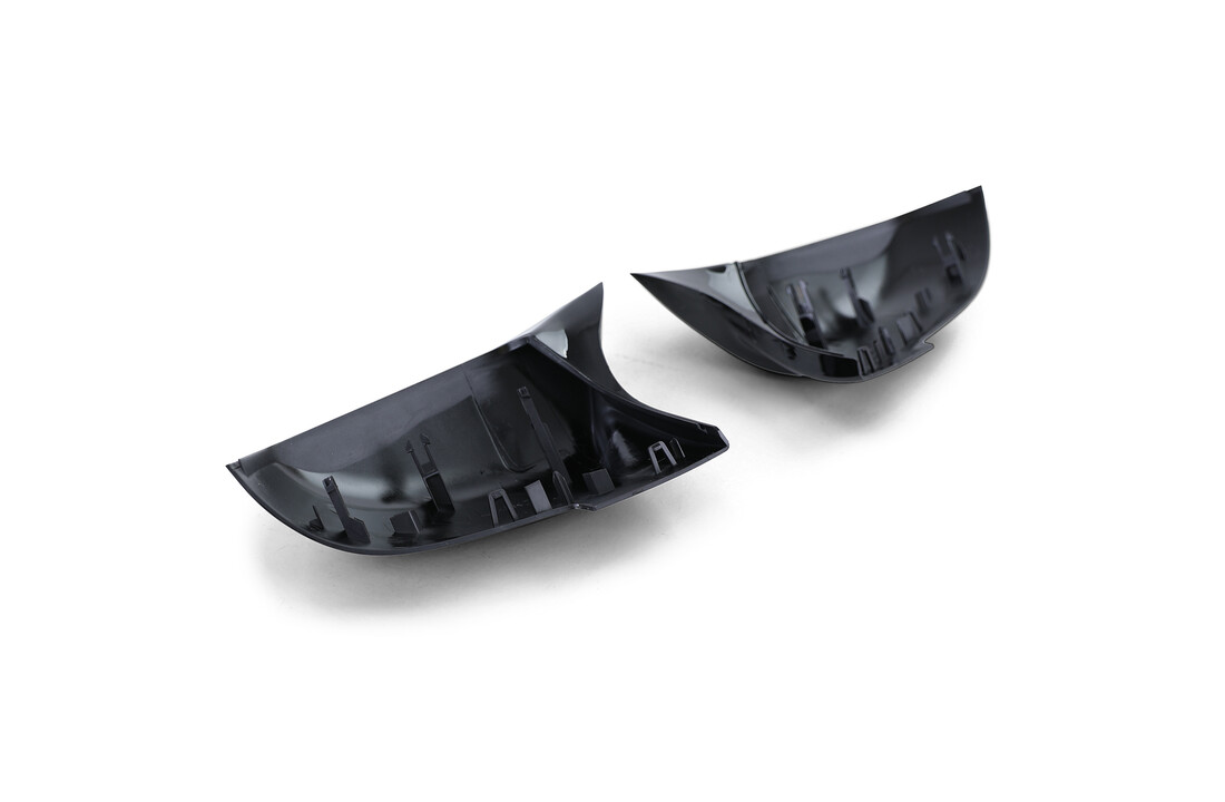 Spiegelkappen - BMW F20 F22 F30 F31 F32 F33 F36 E84 I3 - Sport look- Glanzend Zwart
