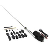 Auto antenne - elektrische antenne - universeel 12V - chroom