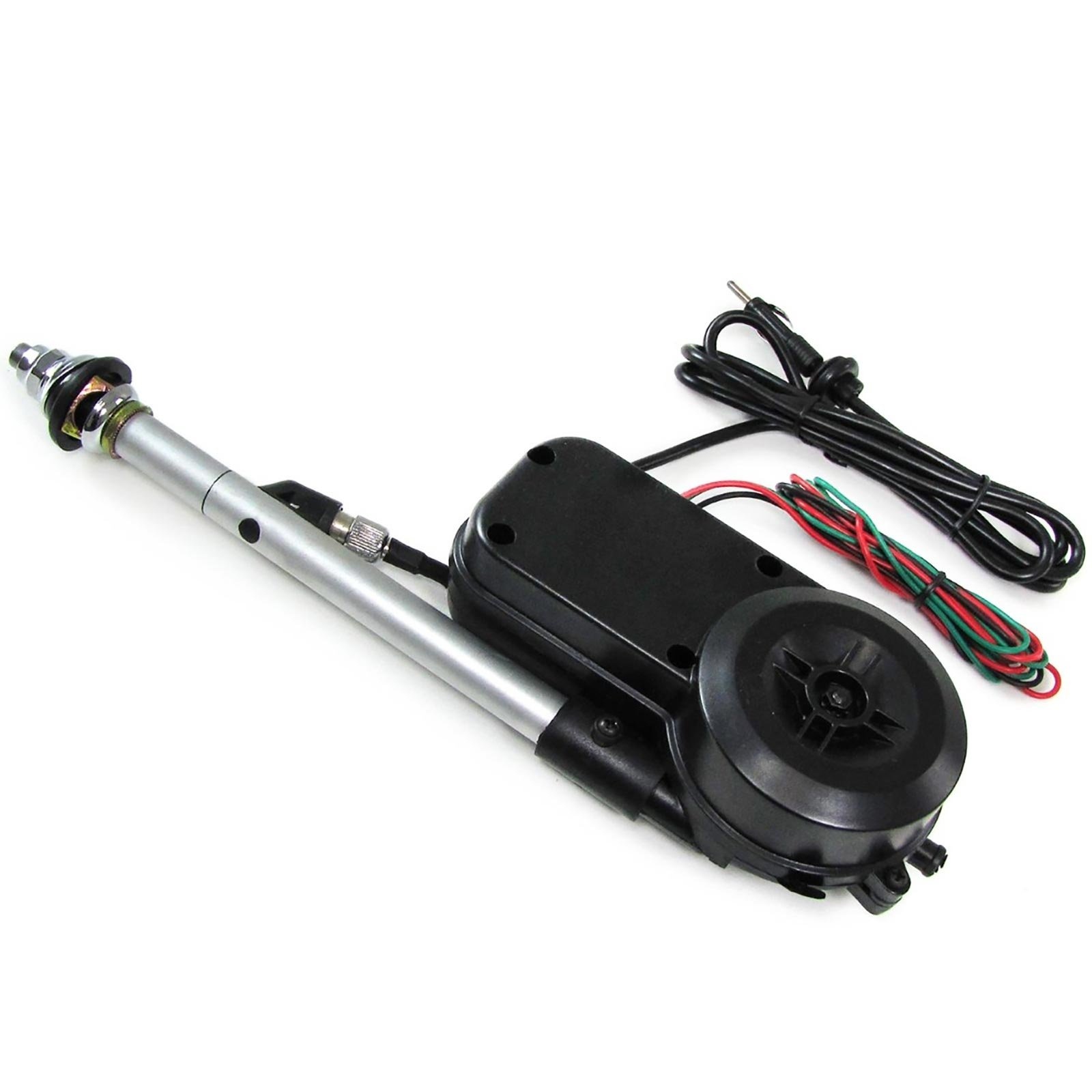 Auto antenne - elektrische antenne - universeel 12V - chroom