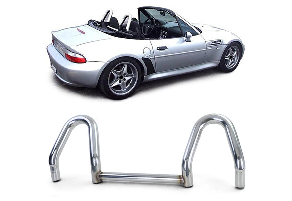 Rolbeugel geschikt voor BMW Z3 Cabrio Roadster 1995 tot 2003 - RVS - Ø 60mm