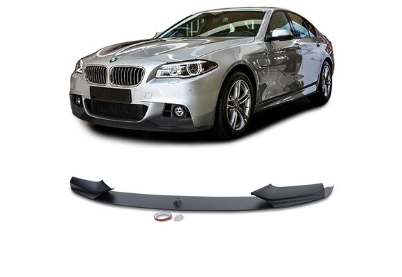 Bumperlip - BMW 5 Serie F10 F11 - mat zwart - M bumper