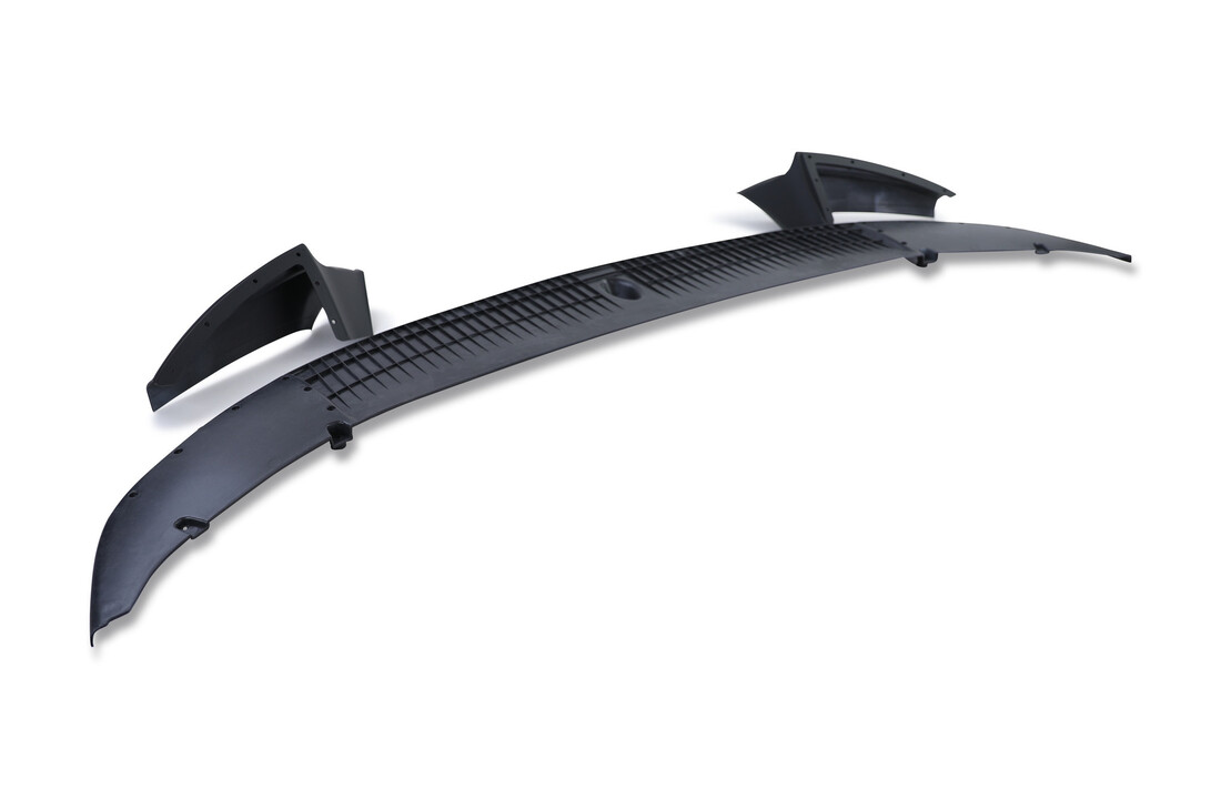 Bumperlip geschikt voor BMW 5 Serie F10 F11 - mat zwart - M bumper