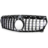 Autogrille - Mercedes CLA C117 W117 16-19 - Sport rooster - GLANS ZWART/CHROOM