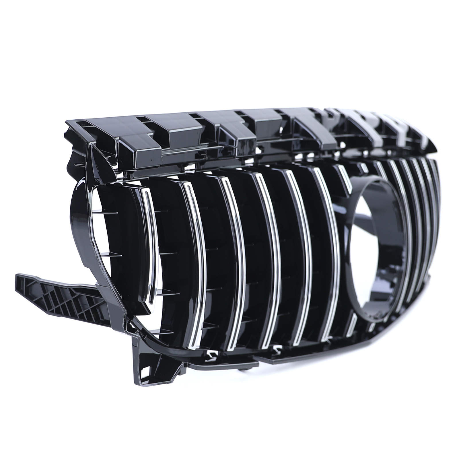 Autogrille geschikt voor Mercedes CLA C117 W117 16-19 - Sport rooster - GLANS ZWART/CHROOM