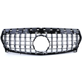 Autogrille geschikt voor Mercedes CLA C117 W117 16-19 - Sport rooster - GLANS ZWART/CHROOM