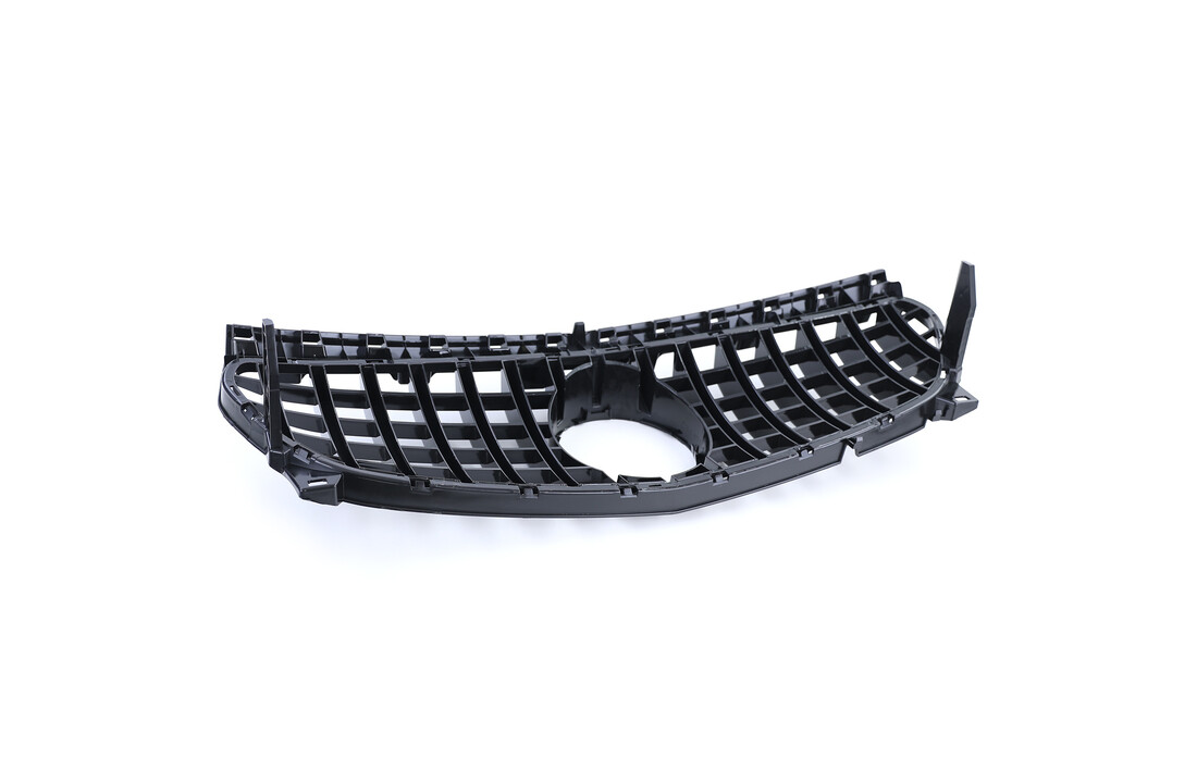 Autogrille geschikt voor Mercedes CLA C117 W117 16-19 - Sport rooster - GLANS ZWART/CHROOM
