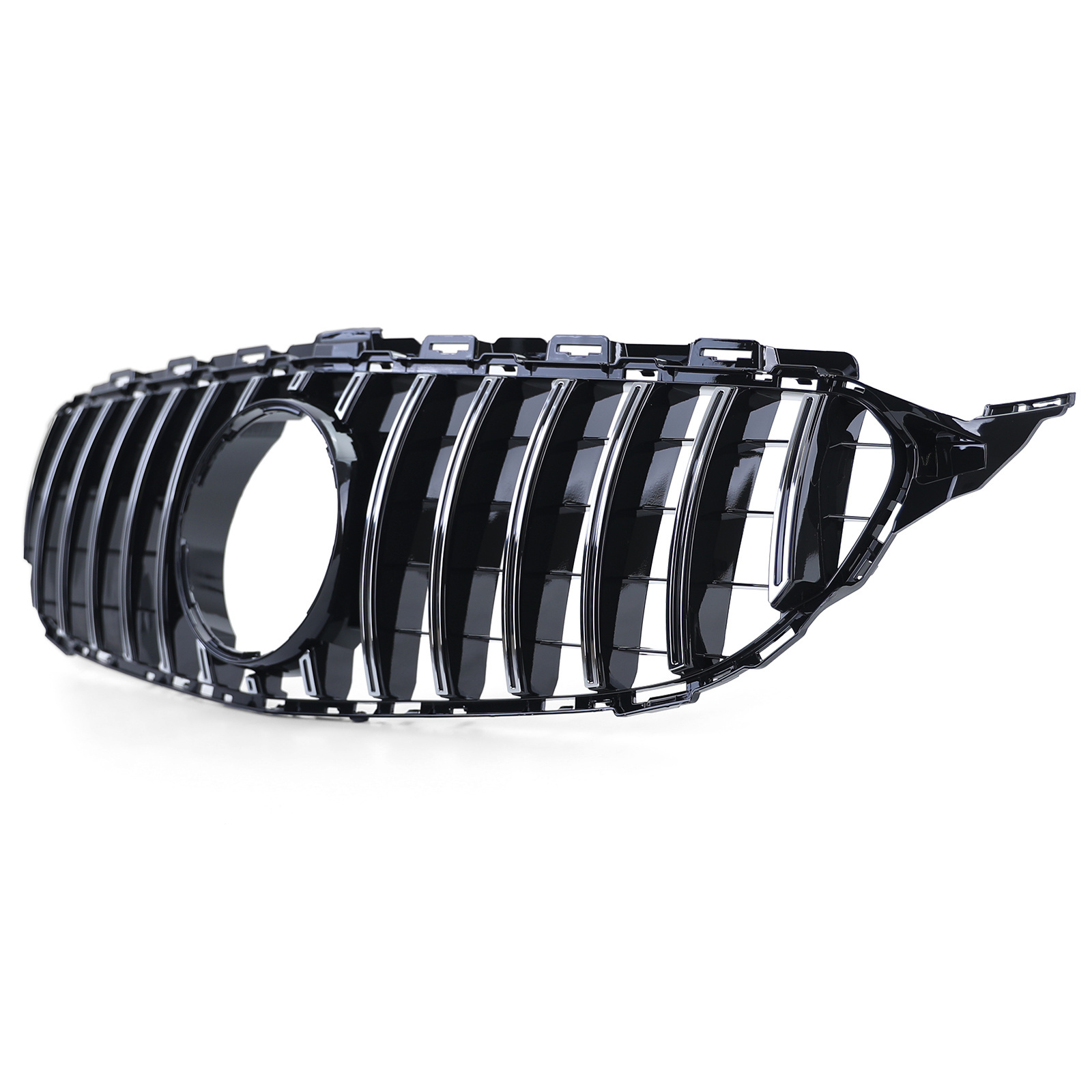 Autogrille - voor Mercedes C klasse W205 S205 13-18 - zwart chroom