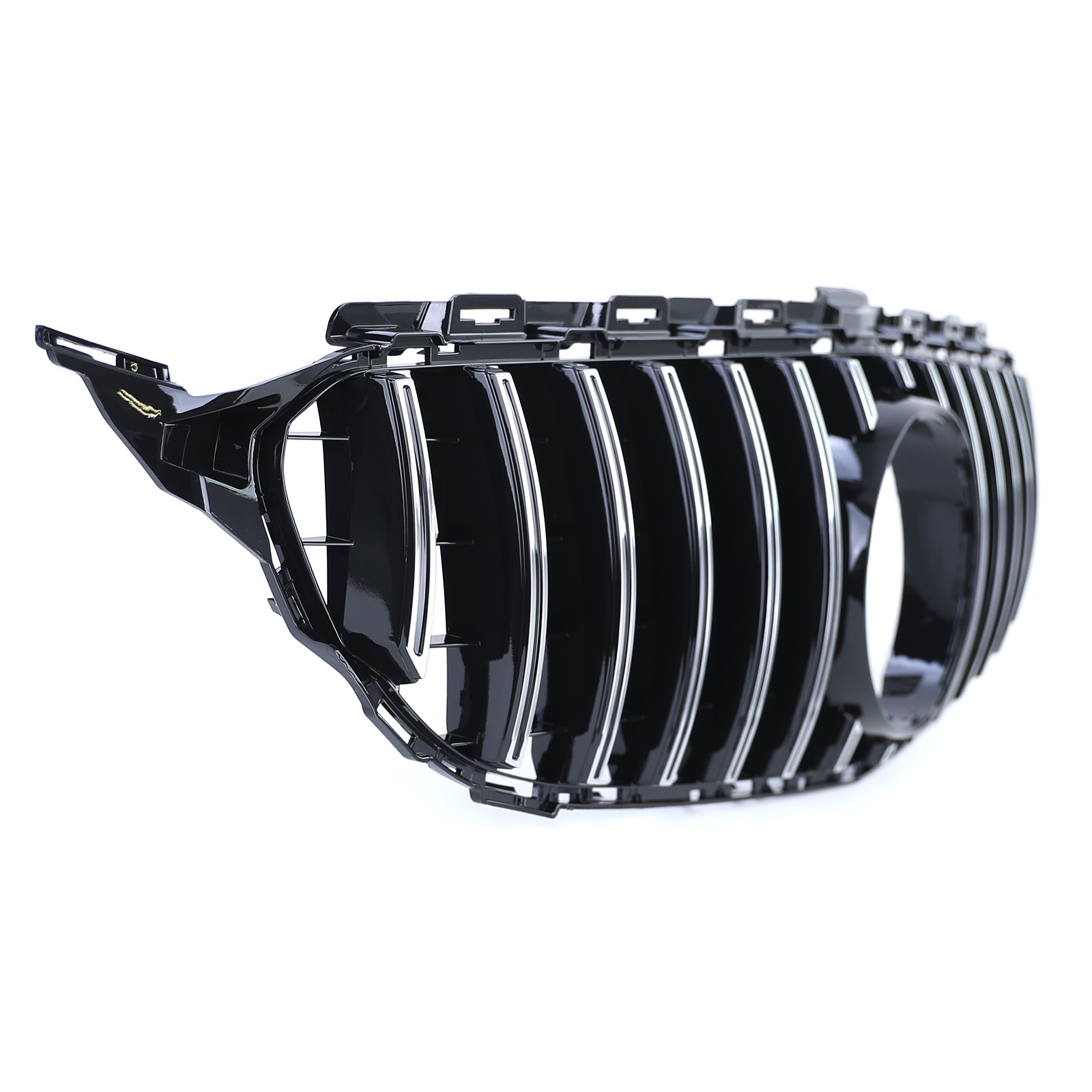 Autogrille - voor Mercedes C klasse W205 S205 13-18 - zwart chroom