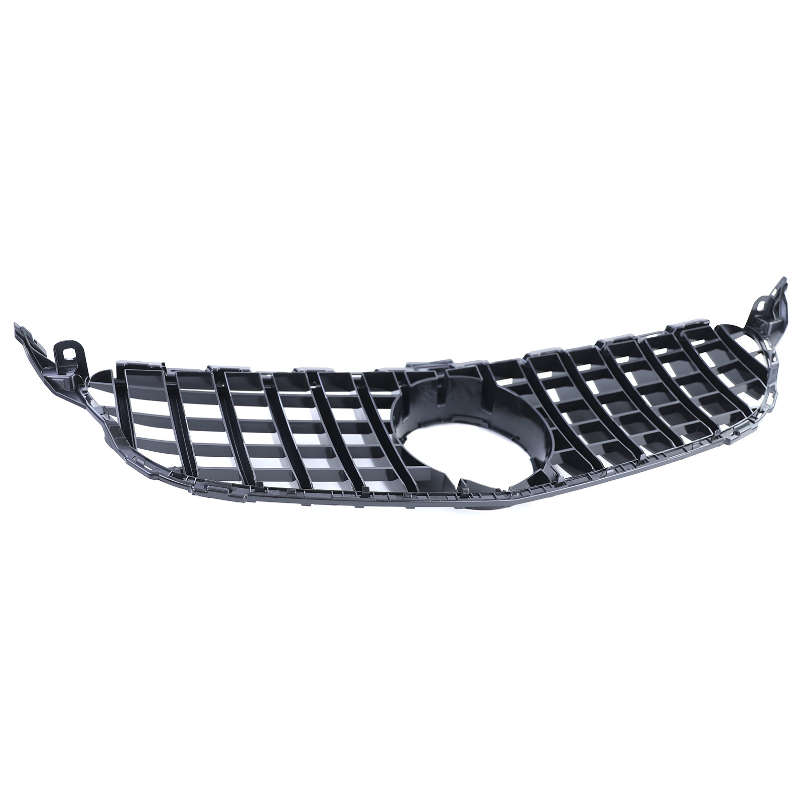Autogrille - geschikt voor Mercedes C klasse W205 S205 13-18 - zwart chroom