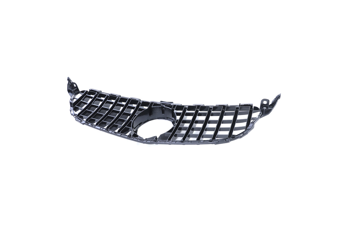 Autogrille - geschikt voor Mercedes C klasse W205 S205 13-18 - zwart chroom