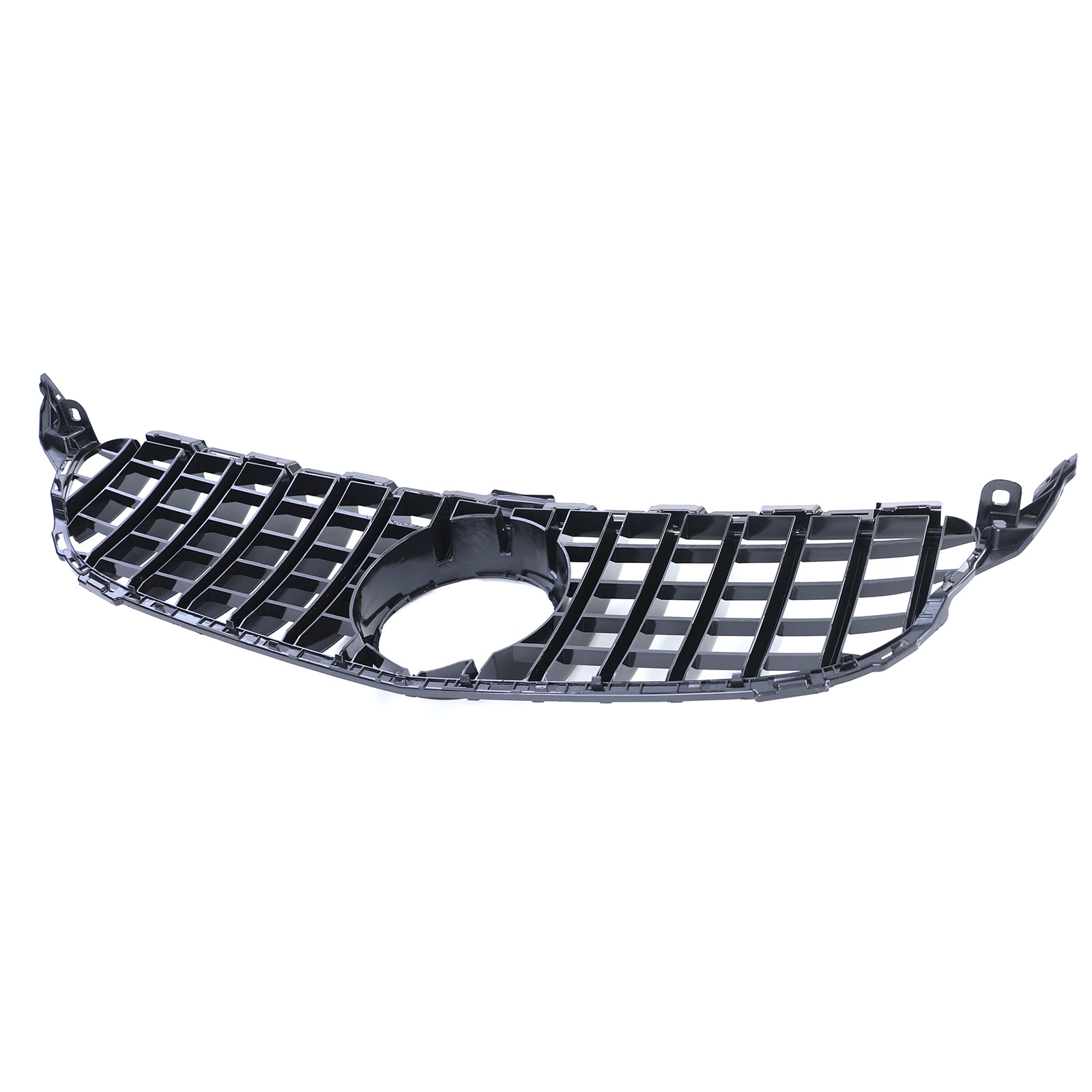 Autogrille - geschikt voor Mercedes C klasse W205 S205 13-18 - zwart chroom