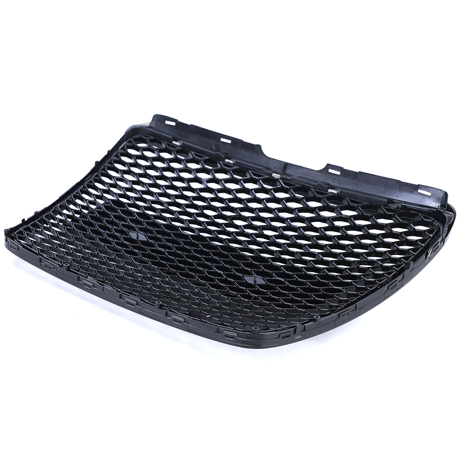 Honingraat grill - geschikt voor Audi A6 C6 4F 2008-2011 sedan/avant - glanzend zwart