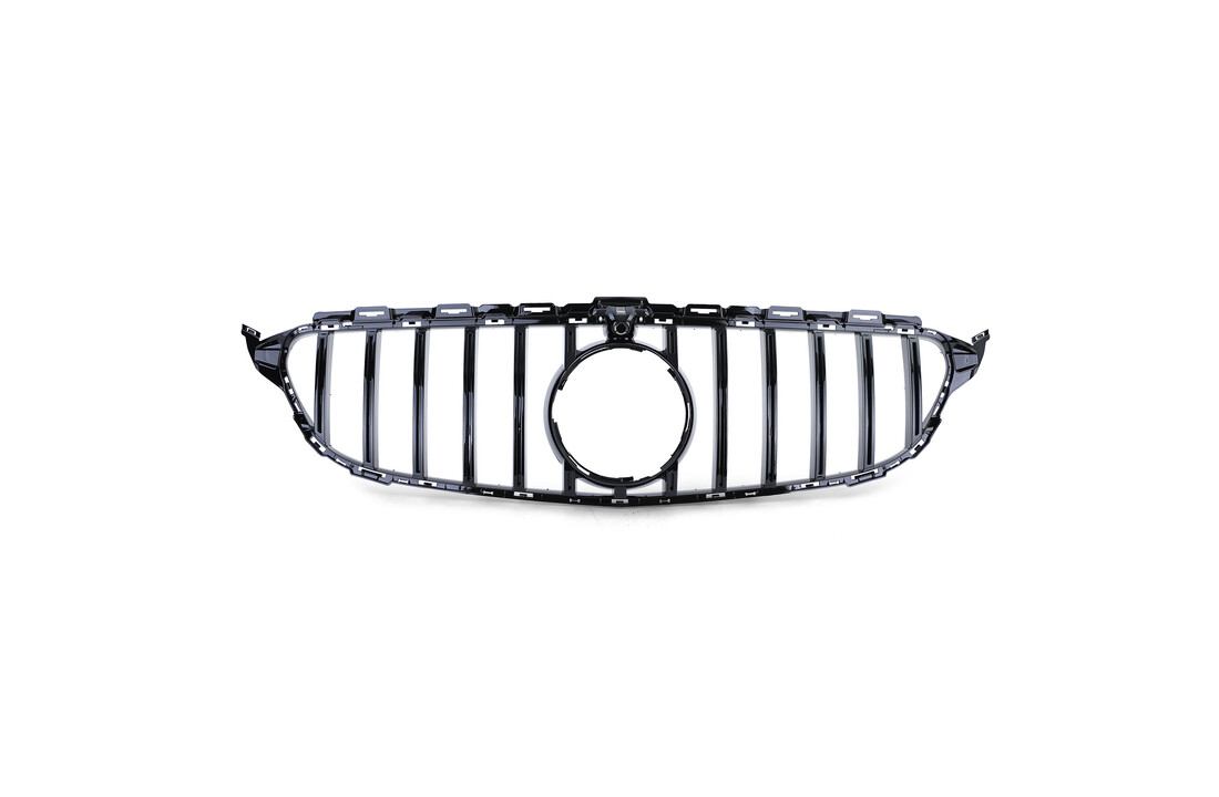 Grille geschikt voor Mercedes C-klasse W205 vanaf 2014 - sport look - glanzend zwart