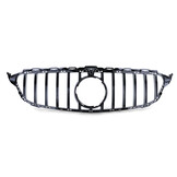 Grille geschikt voor Mercedes C-klasse W205 vanaf 2014 - sport look - glanzend zwart