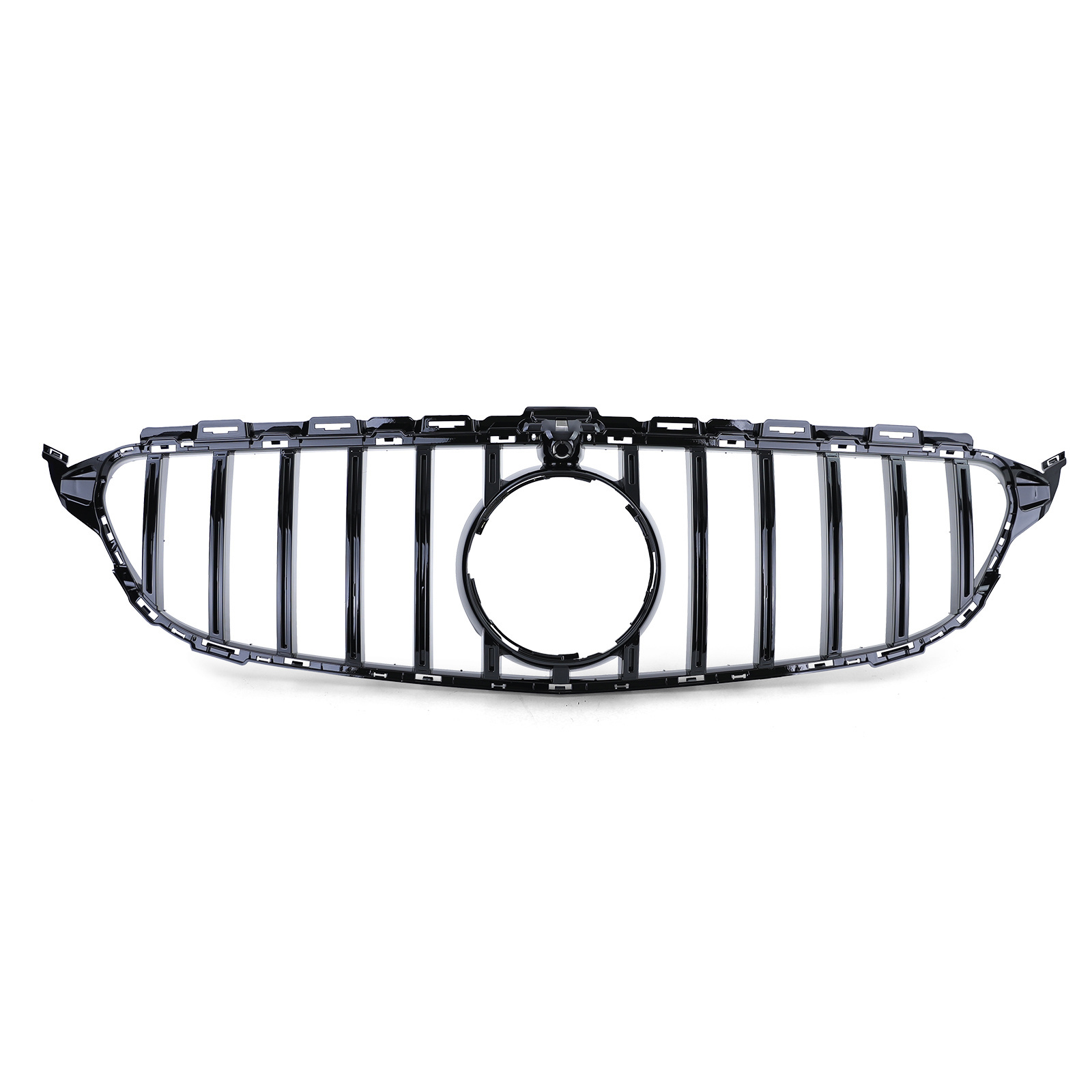 Grille geschikt voor Mercedes C-klasse W205 vanaf 2014 - sport look - glanzend zwart