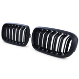 Grille nieren - BMW X5 F15 X6 F16 - sport look - mat zwart