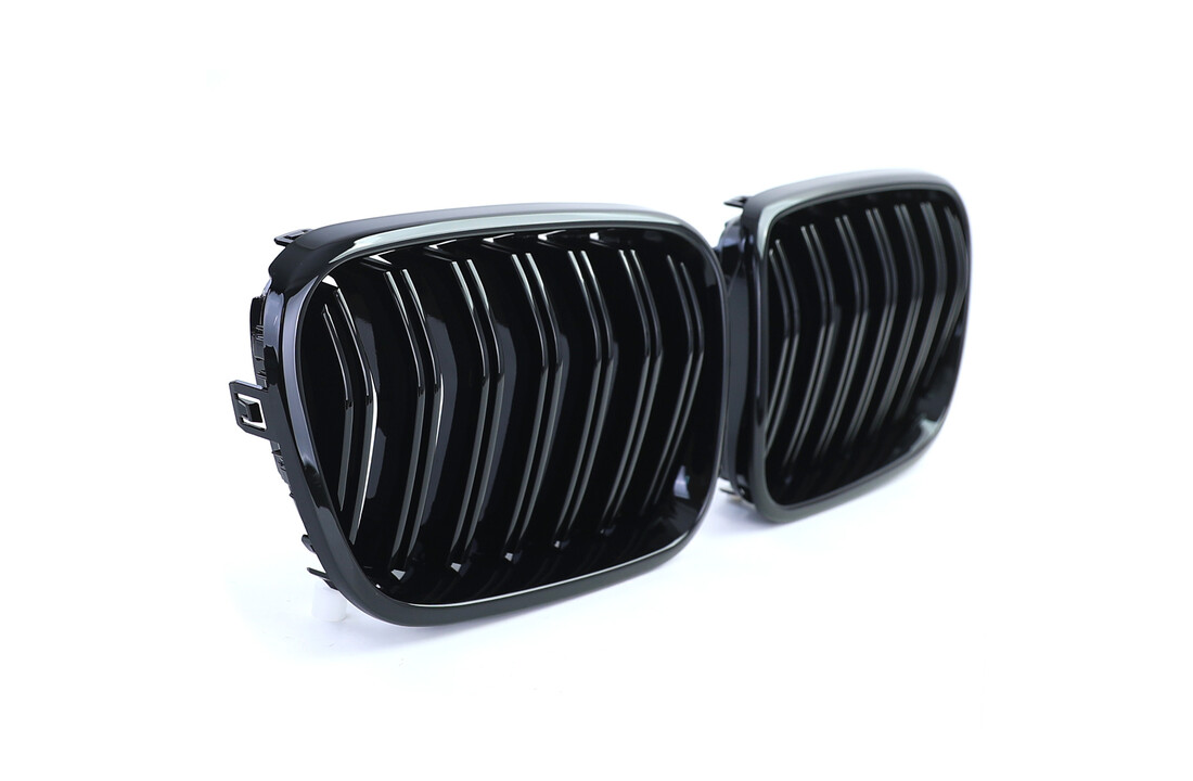 Sportgrille - geschikt voor BMW X3 F25 2010-2014 - dubbele stang - glans zwart