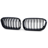 Sportgrille geschikt voor BMW 1 Serie F20 F21 2015-2019 - dubbele stang - zwart glans