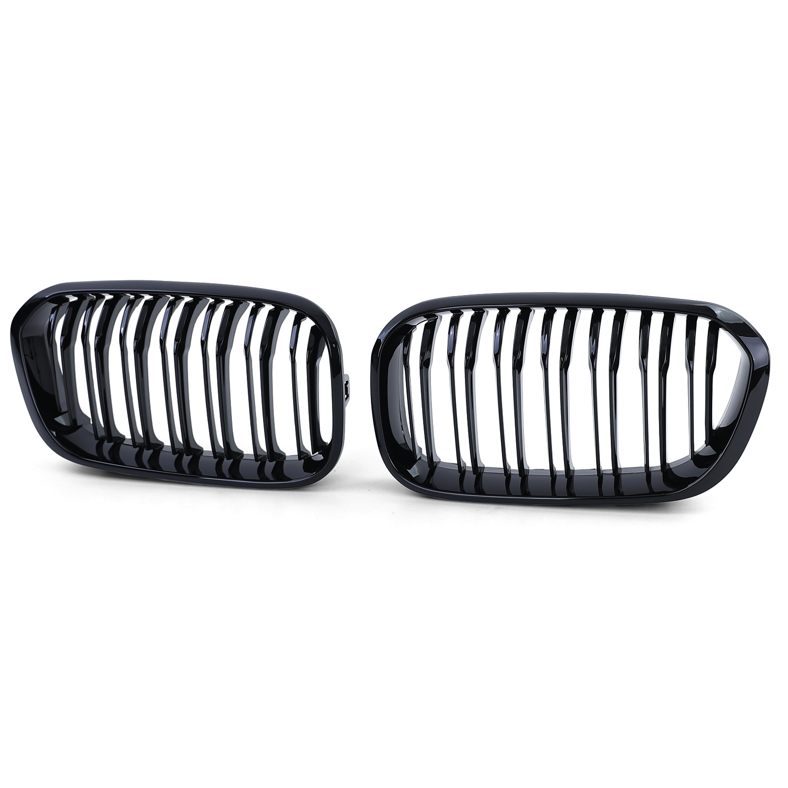 Sportgrille geschikt voor BMW 1 Serie F20 F21 2015-2019 - dubbele stang - zwart glans