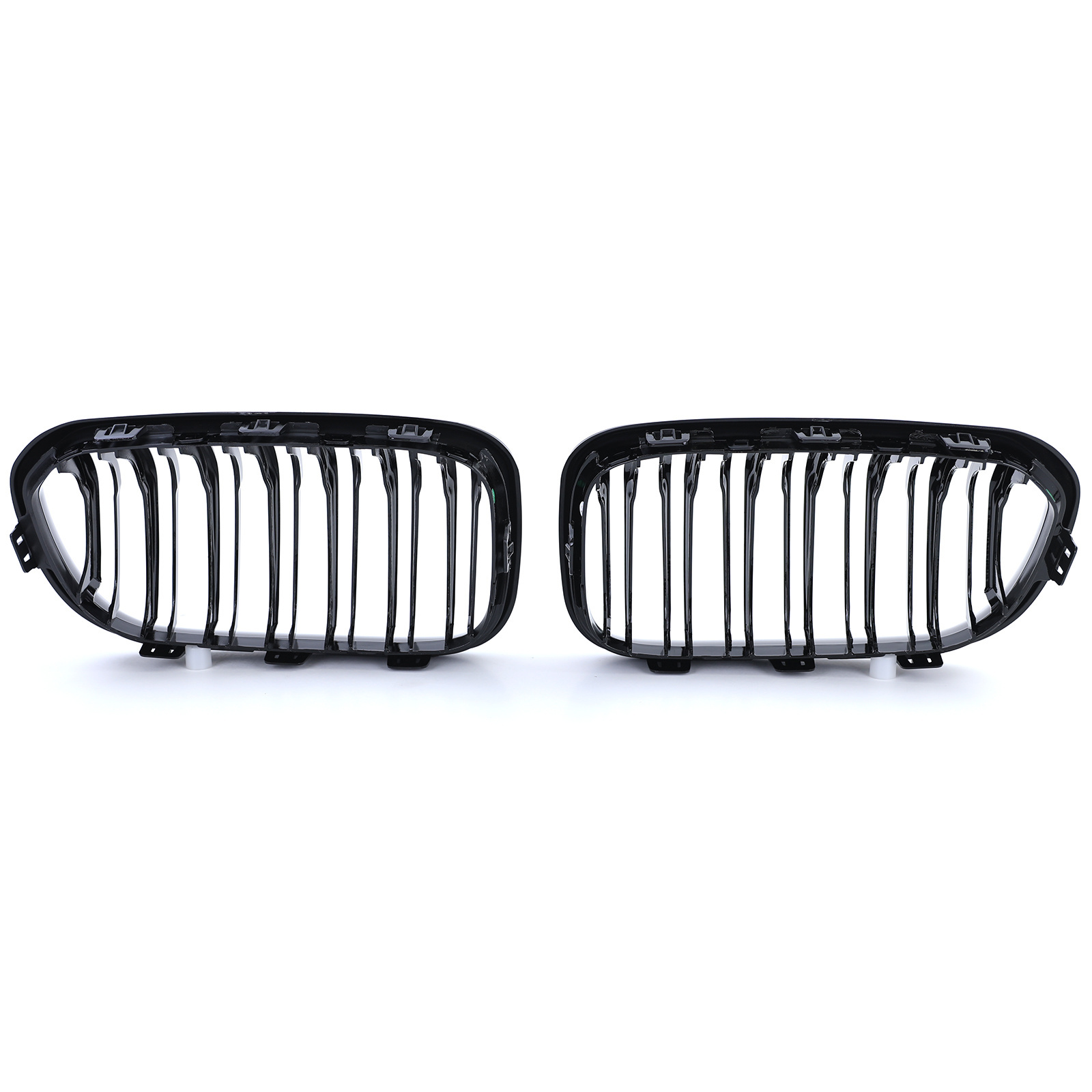 Sportgrille geschikt voor BMW 1 Serie F20 F21 2015-2019 - dubbele stang - zwart glans