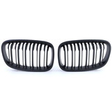 Grille nieren - BMW 1 serie F20 F21 2010-2014 - dubbele stang - mat zwart