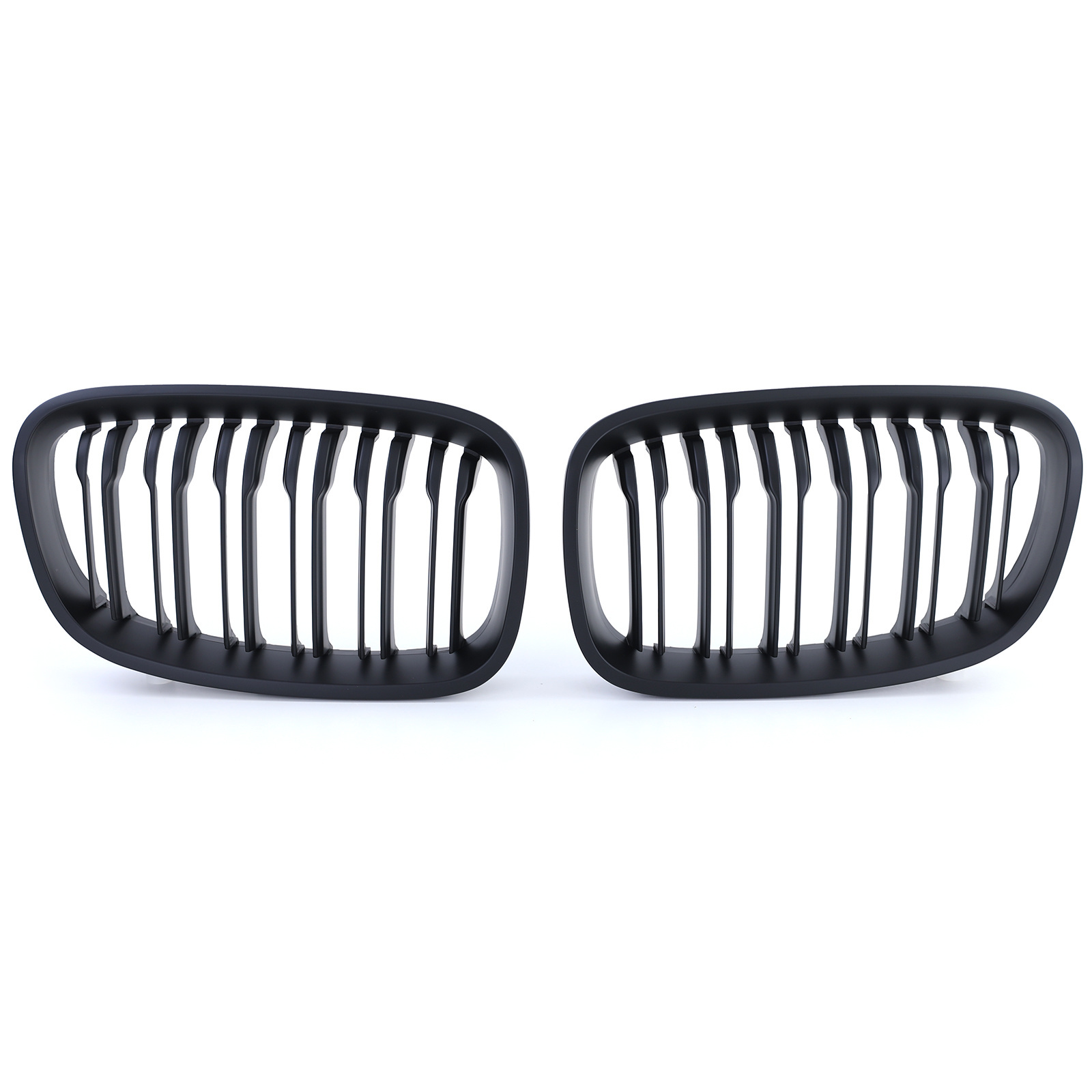 Grille nieren - geschikt voor BMW 1 serie F20 F21 2010-2014 - dubbele stang - mat zwart