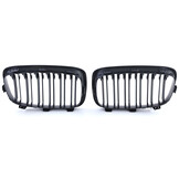 Grille nieren - geschikt voor BMW 1 serie F20 F21 2010-2014 - dubbele stang - mat zwart