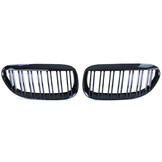 Autogrille geschikt voor BMW 6 Serie E63 E64 2004-2010 - dubbele spijl - zwart glans