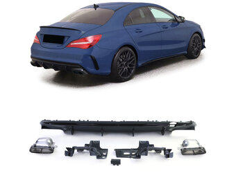 Achterbumper diffuser - voor Mercedes CLA C117 Coupe 2016-2019