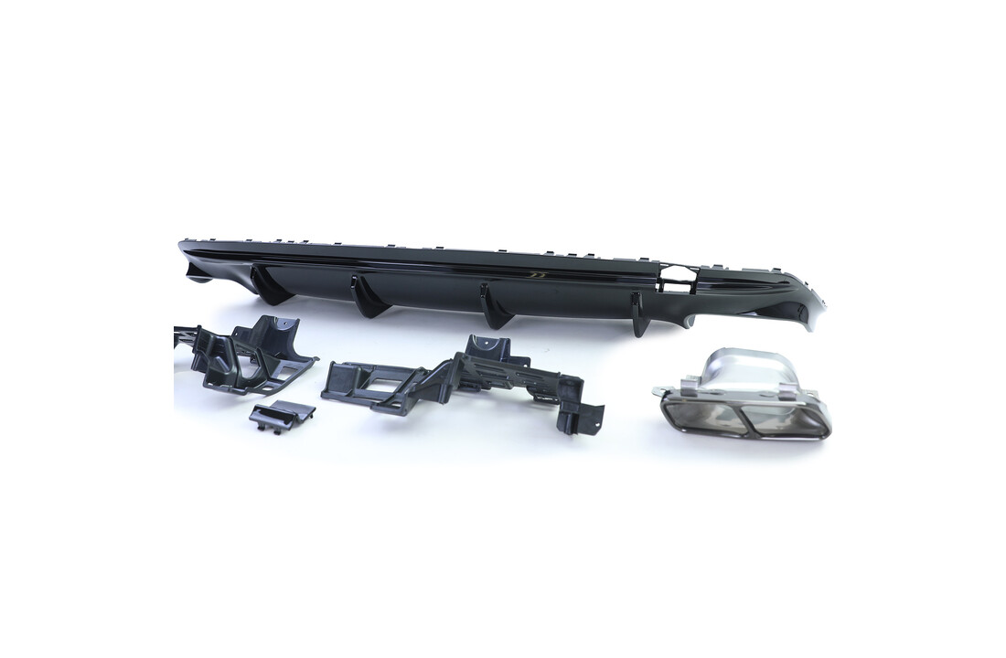 Achterbumper diffuser - geschikt voor Mercedes CLA C117 Coupe 2016-2019