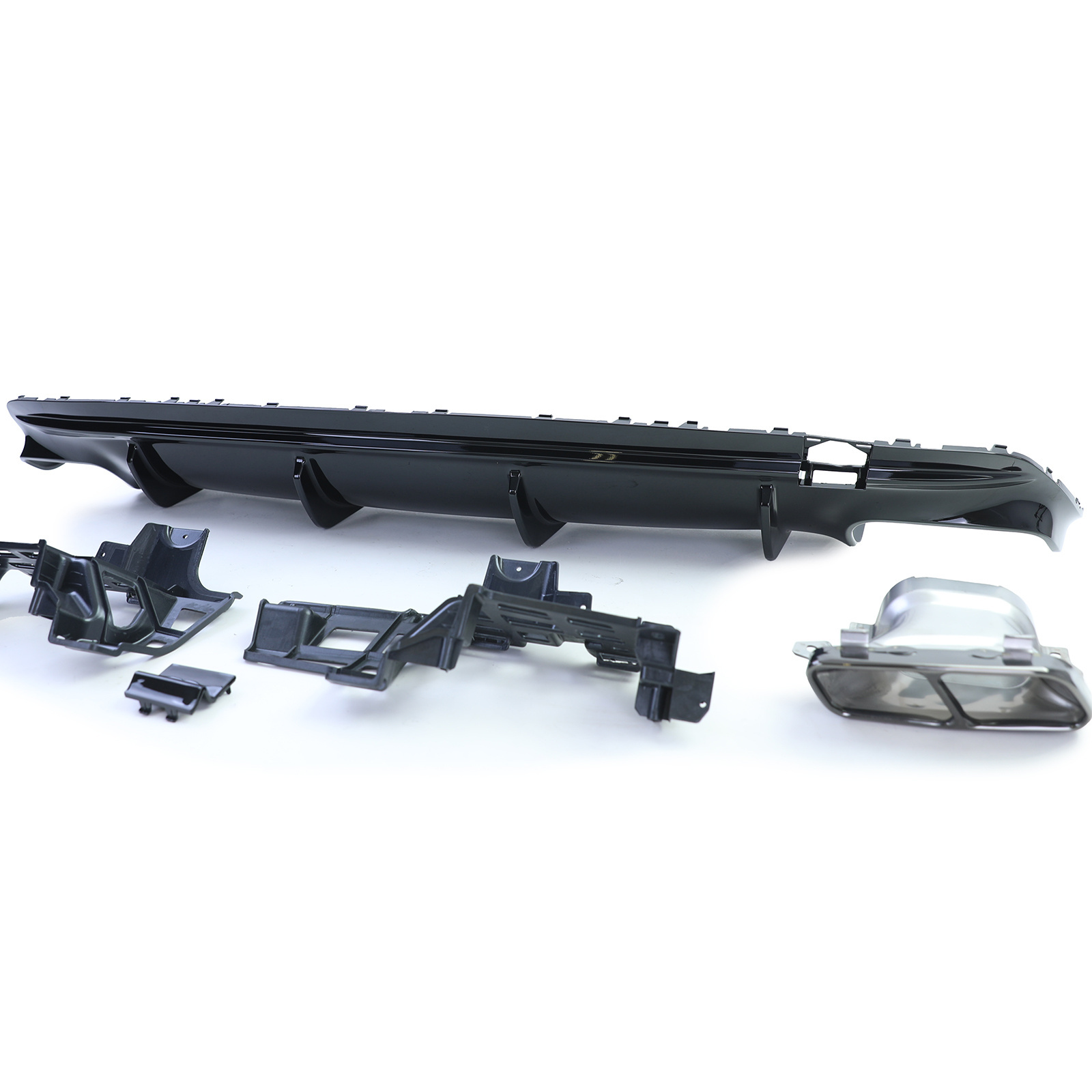 Achterbumper diffuser - voor Mercedes CLA C117 Coupe 2016-2019