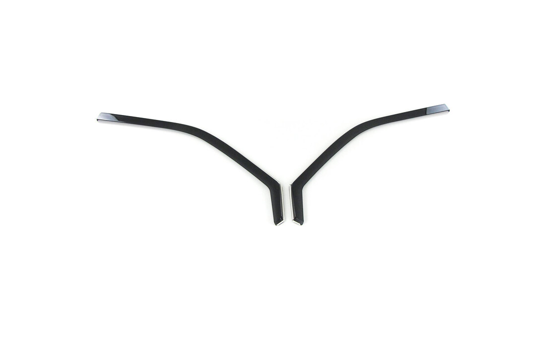 Zijwindschermen geschikt voor VW Bus T5/T6 vanaf 04/2003 - Black Smoke