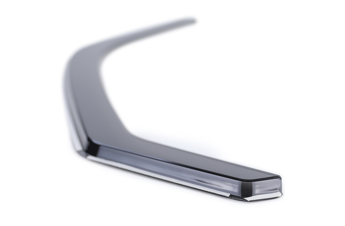 Zijwindschermen geschikt voor VW Bus T5/T6 vanaf 04/2003 - Black Smoke