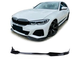 Spoiler - voorspoiler lip - BMW 3-serie G20 G21 sedan/touring vanaf 2018 - zwart