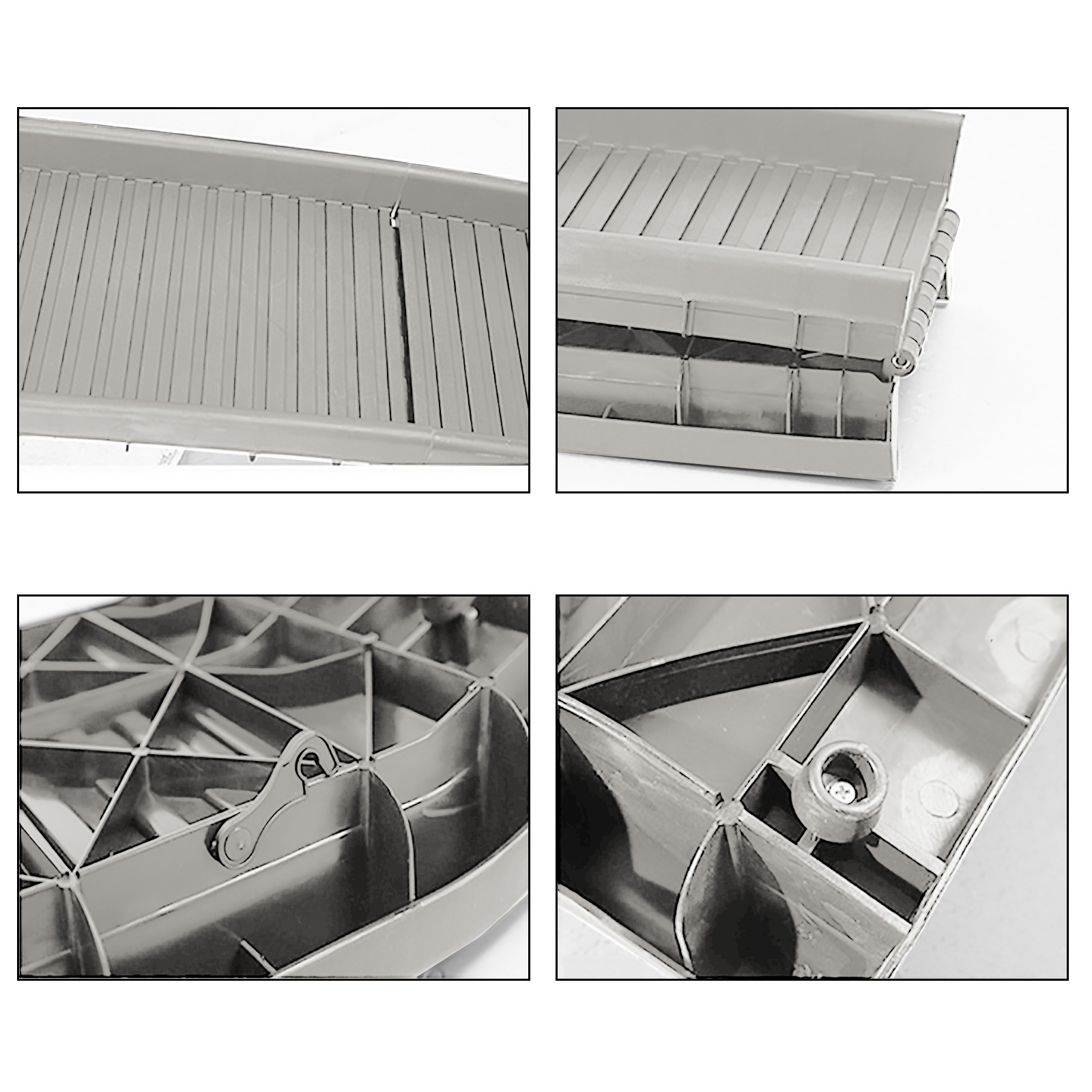 Loopplank hond - opvouwbaar - 155x40cm - 90kg - grijs