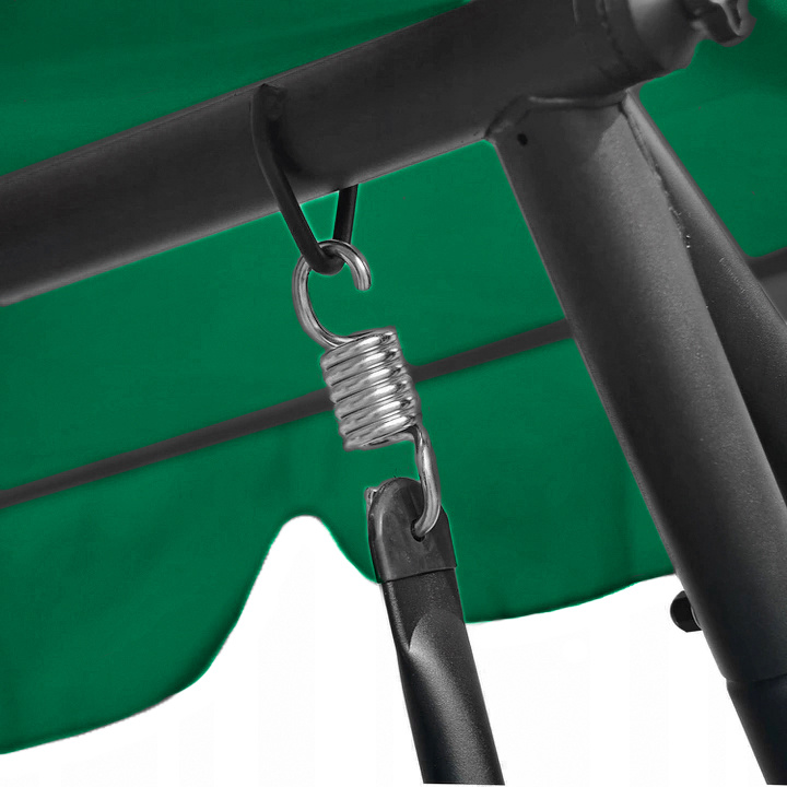 Schommelbank tuin - met ligfunctie - 3 persoons - groen