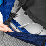 Trampoline met net - Ø 140 cm - tot 45 kg - blauw geel