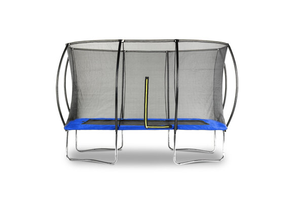 Trampoline rechthoekig - 200x300cm - met veiligheidsnet - blauw