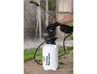 Drukspuit - onkruidspuit - gifspuit - 5 liter - wit zwart