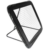 Rebounder - voetbal goal - 124x124 cm - zwart