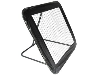 Rebounder - voetbal goal - 124x124 cm - zwart