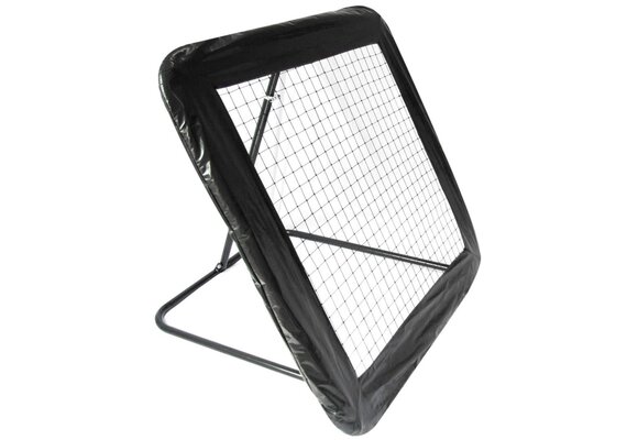 Rebounder - voetbal goal - 124x124 cm - zwart