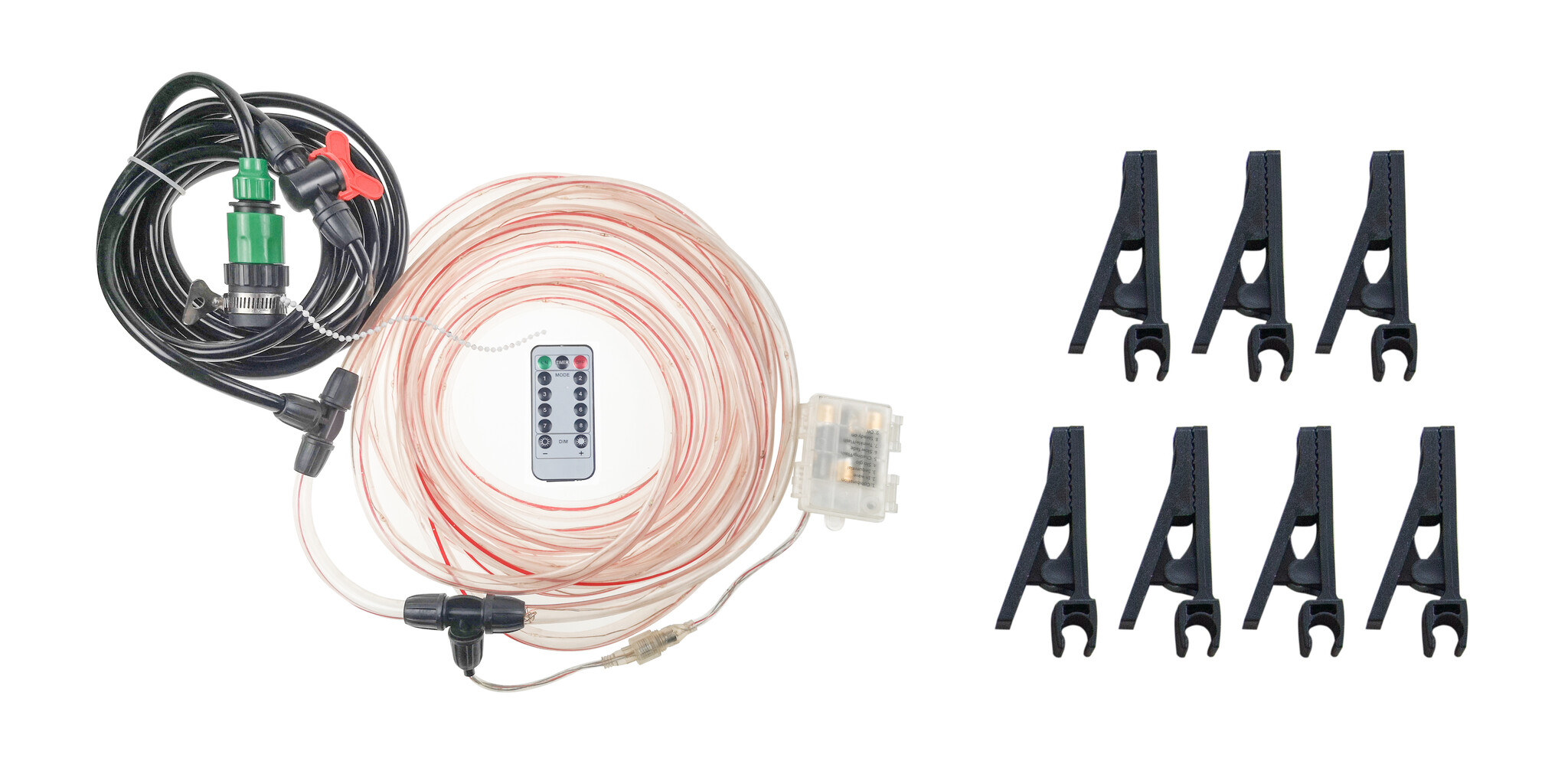 Trampoline sproeier - verlichting - net bevestiging - Ø183cm