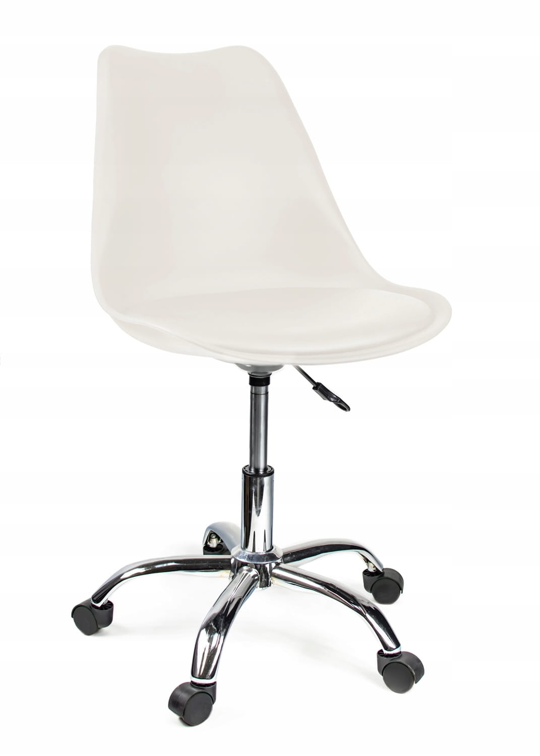 Bureaustoel - IGER - met wieltjes - hoogte verstelbaar - wit