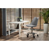 Bureaustoel - IGER - met wieltjes - hoogte verstelbaar - grijs